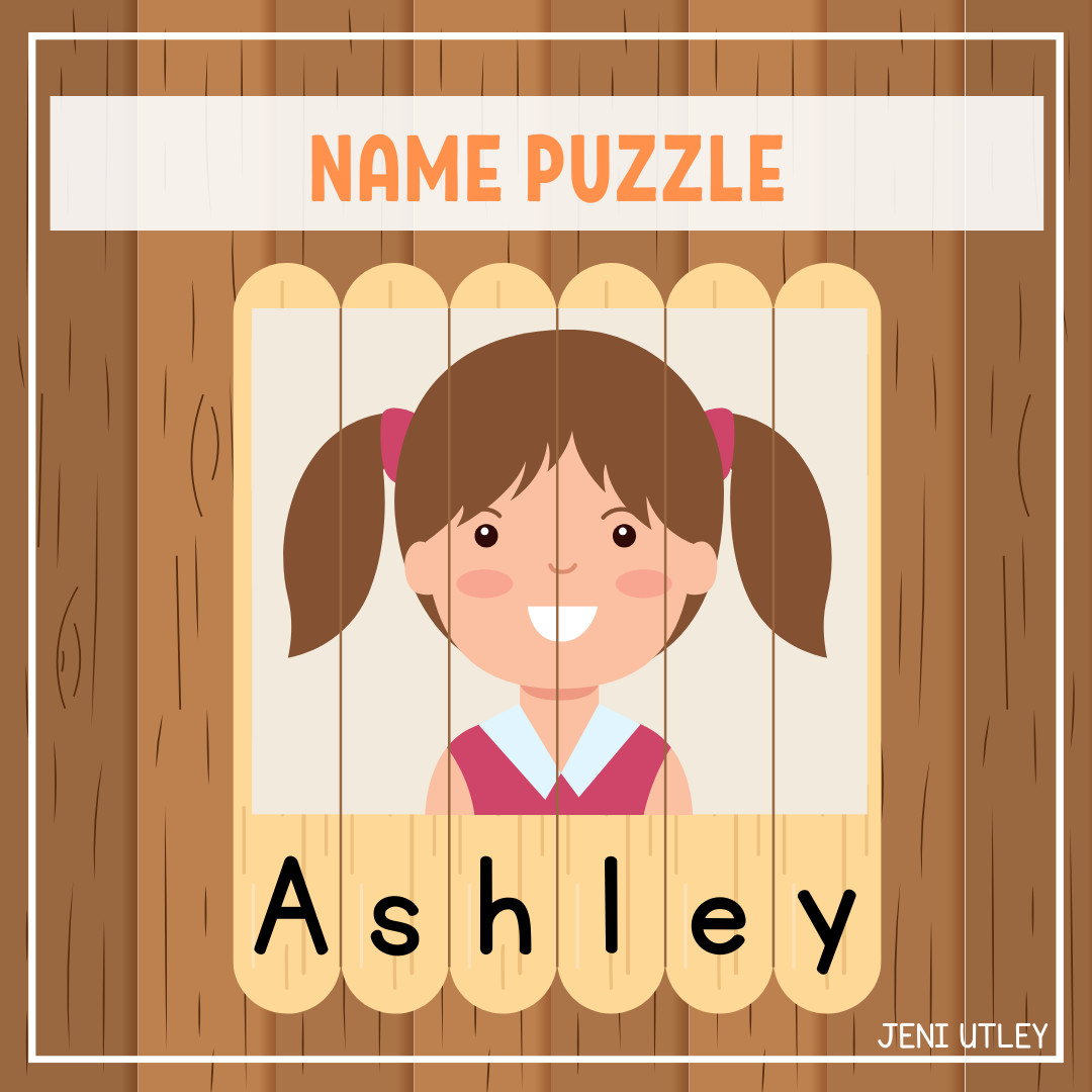 Name Puzzle: Preschool Name Activity