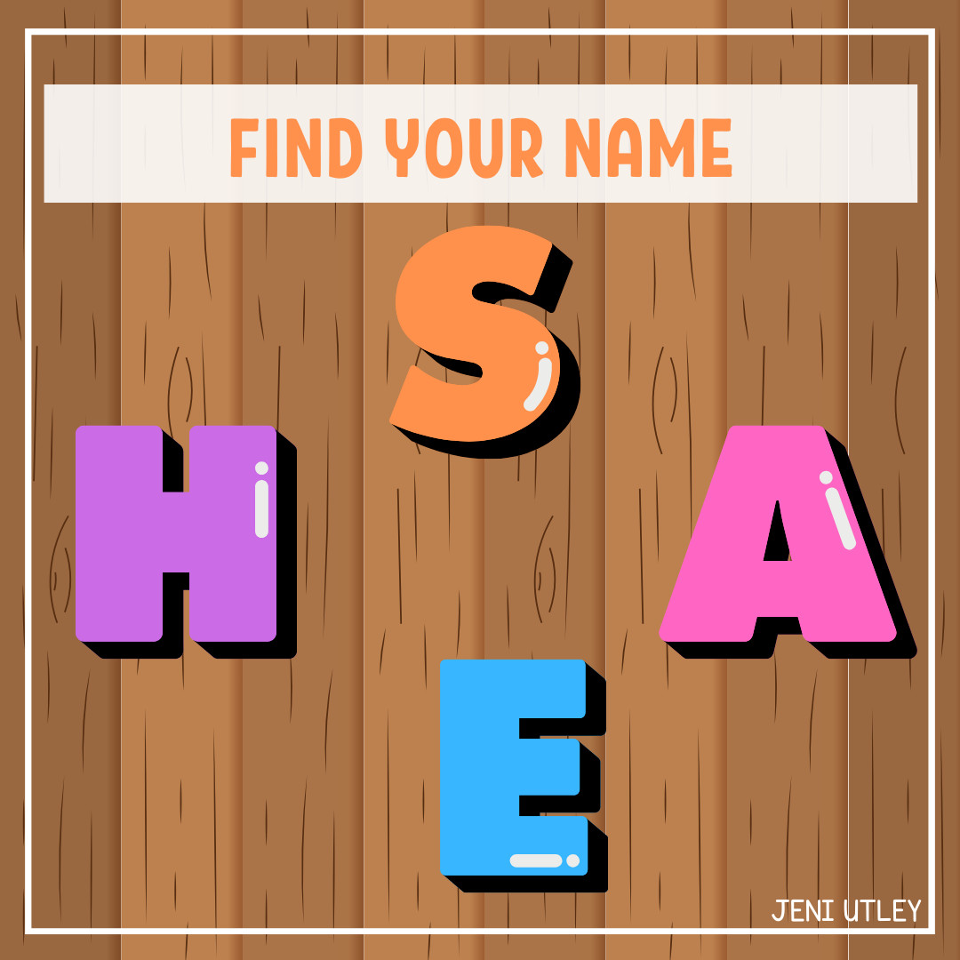 Find Your Name: Preschool Name Activity