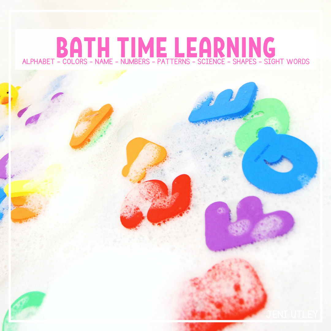 LEARNING DURING BATH TIME FOR PRESCHOOLERS