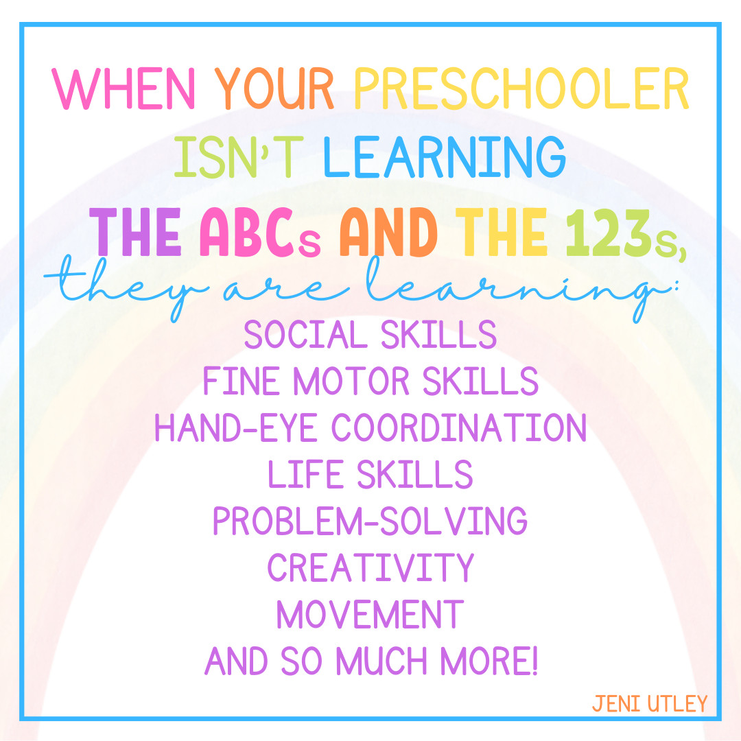 BEYOND ABCS AND 123S: UNVEILING THE HIDDEN LEARNING OF PRESCHOOLERS