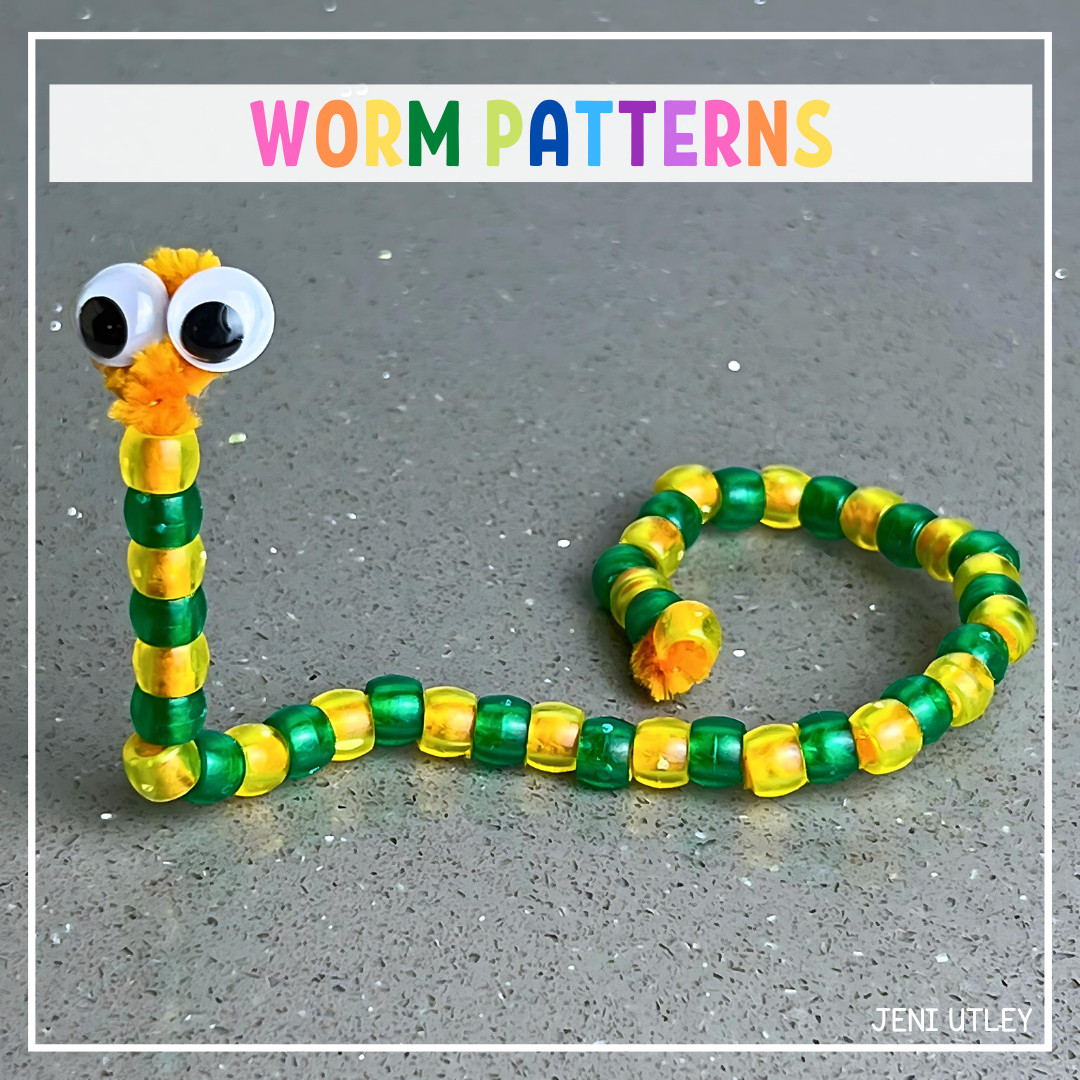 Worm Patterns Activity for Preschoolers