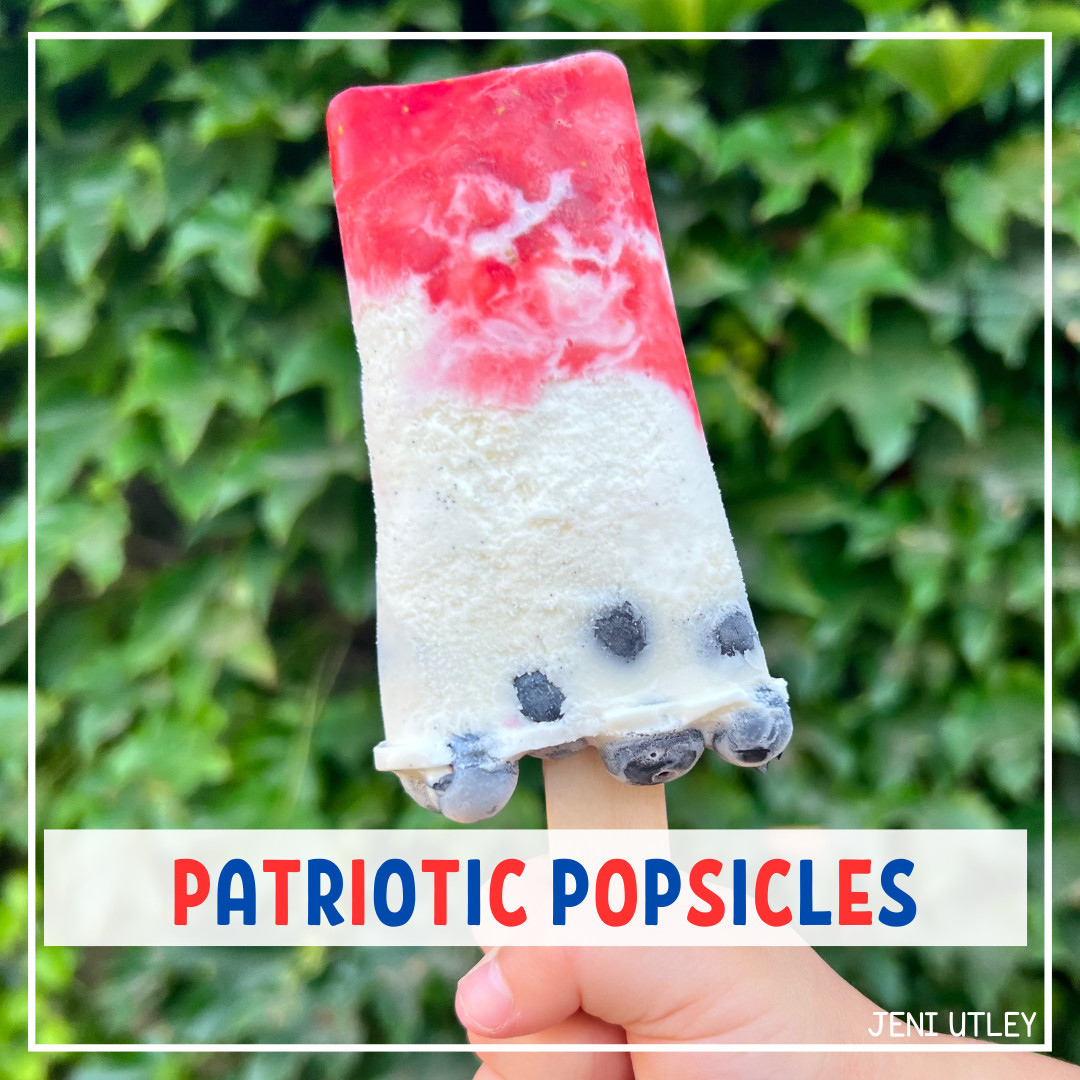 Make Patriotic Popsicles with your Preschooler and celebrate the 4th of July!
