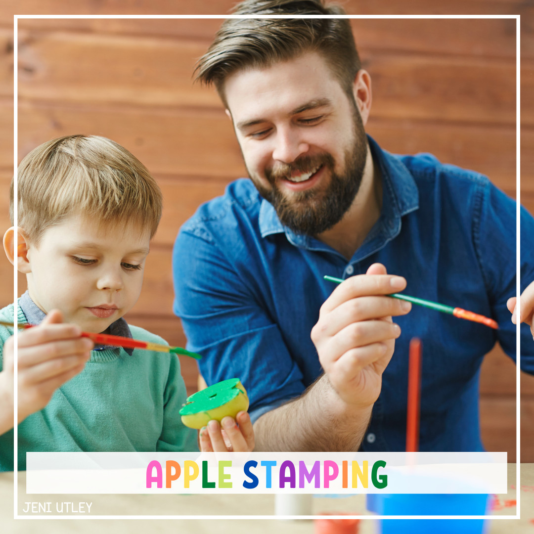 Fun with Apple Stamping – A Creative Way to Learn Numbers and More!