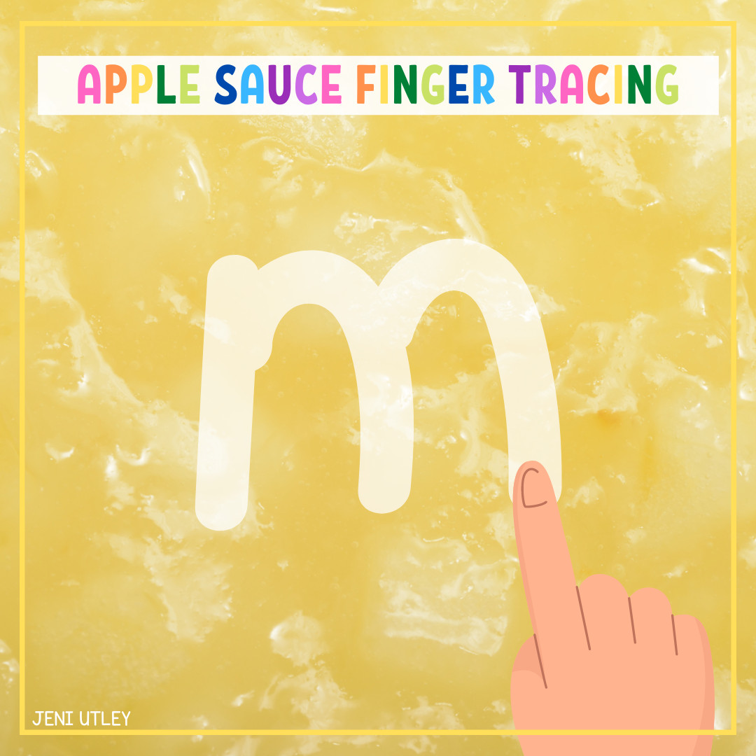 Apple Sauce Finger Tracing: A Fun and Tasty Way to Learn Letters