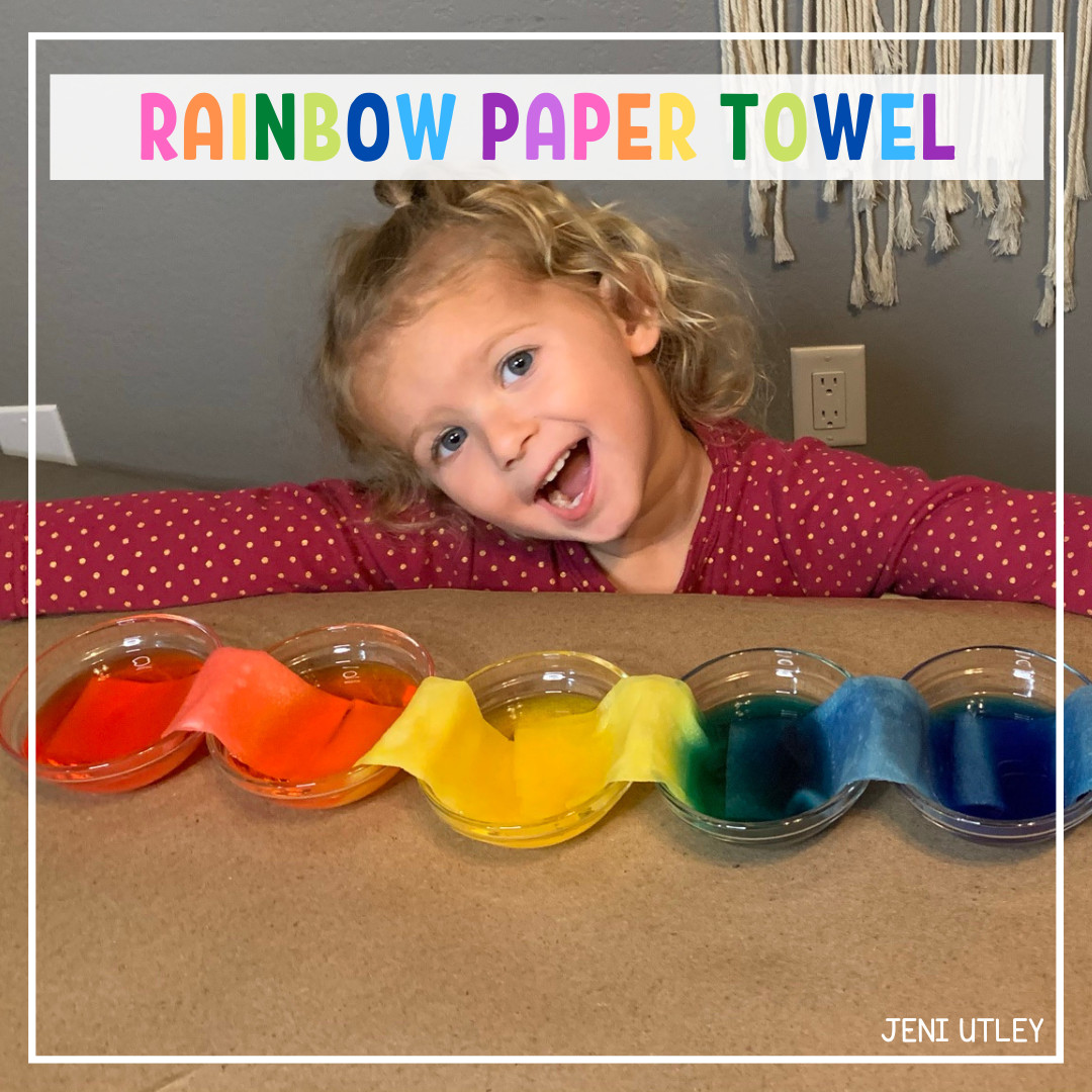 Rainbow Paper Towel Experiment: A Fun Color-Mixing Science Activity for Preschoolers