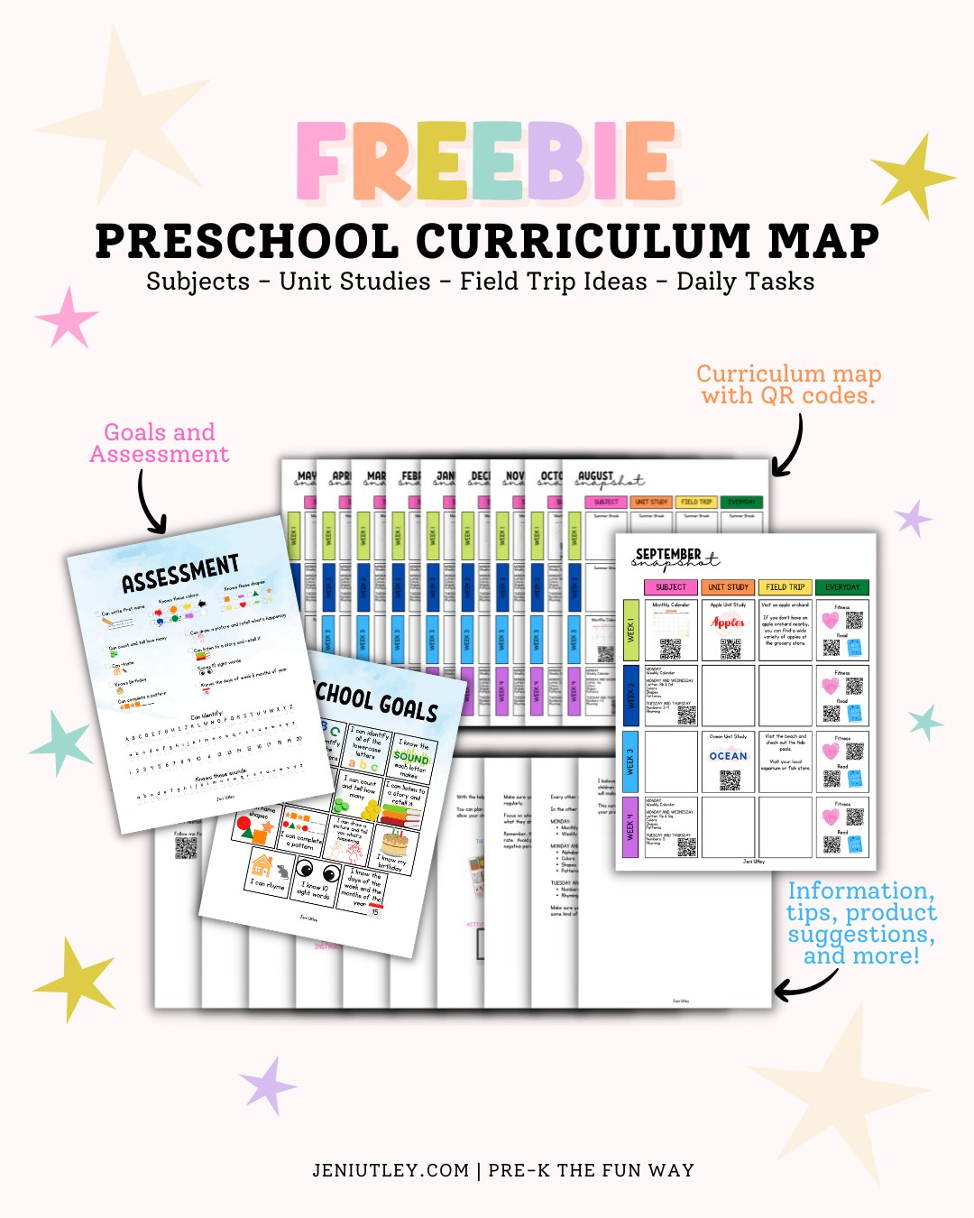 How to Plan Your Homeschool Year with This Free Preschool Curriculum Map