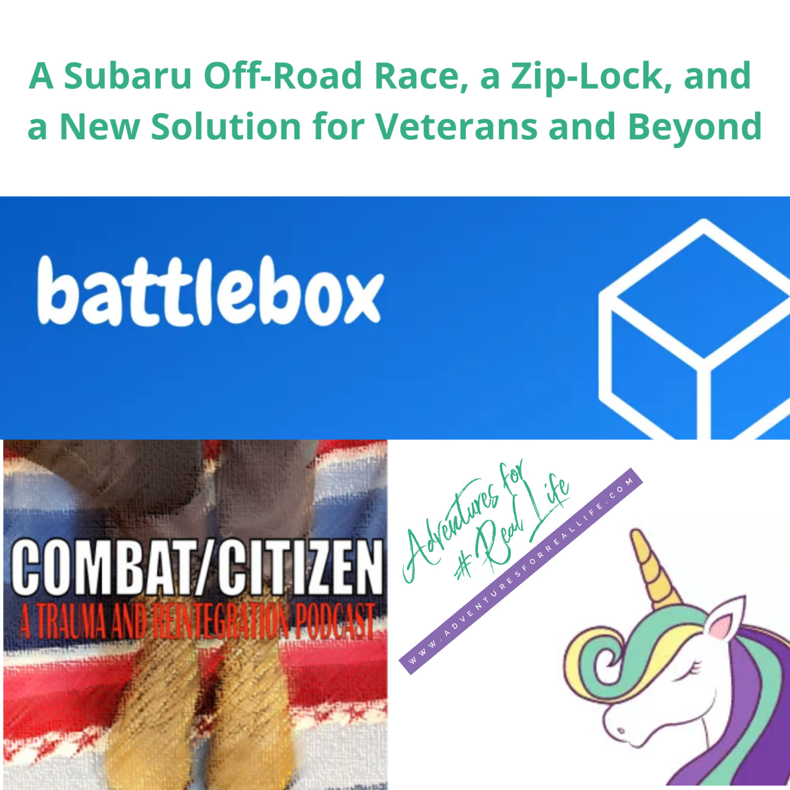 A Subaru Off-Road Race, a Zip-Lock, and a New Solution for Veterans and Beyond