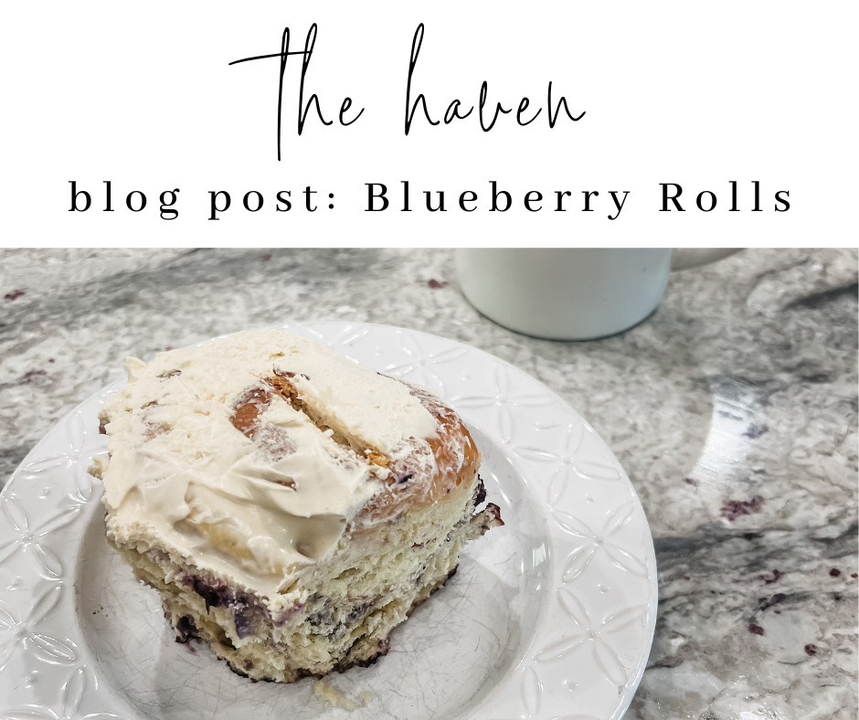Blueberry Rolls with Cream Cheese Frosting
