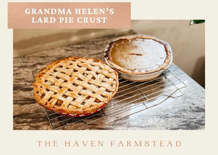 Grandma Helen's Lard Pie Crust Recipe