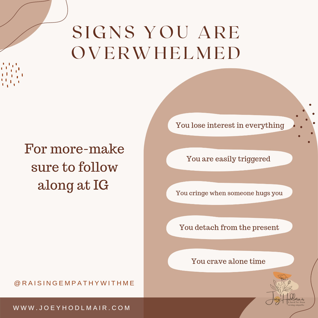 Signs you are overwhelmed 