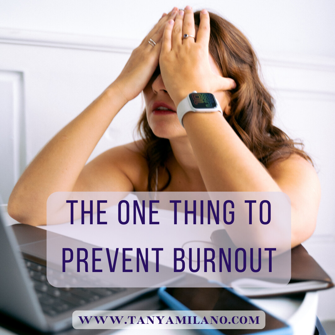 The ONE thing to prevent Burnout in Motherhood