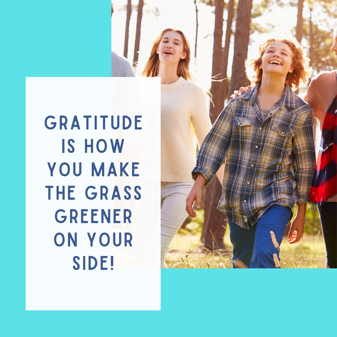 Gratitude is how you make the grass greener on your side!