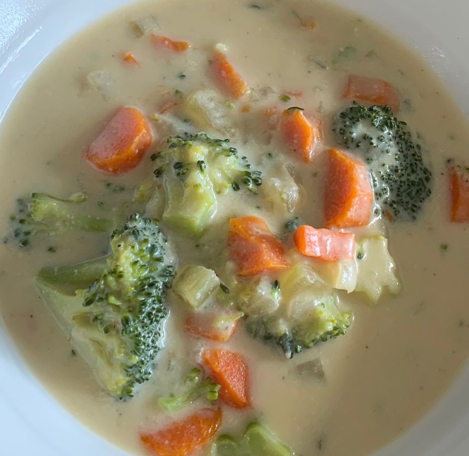 Cream of Broccoli Soup (Without the Cream)!