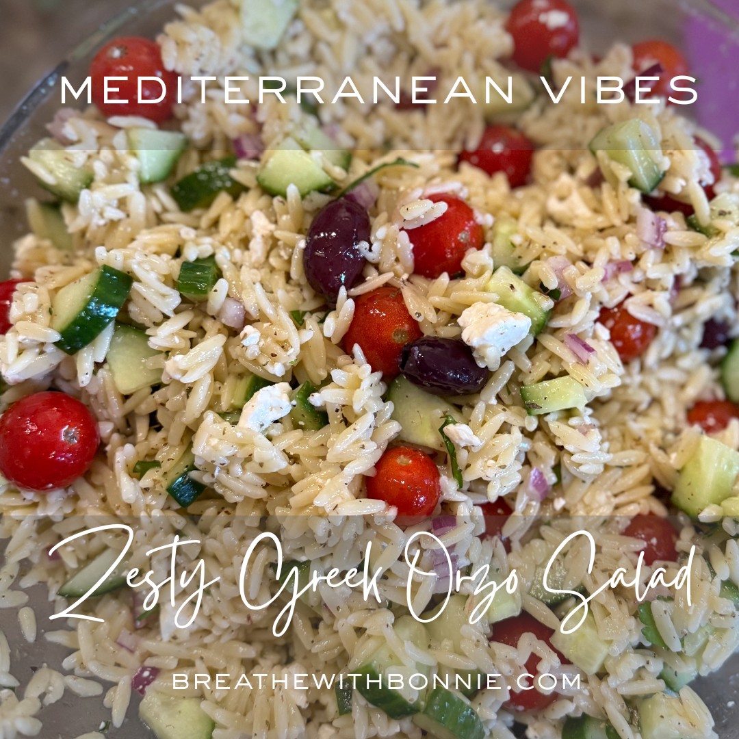 Craving Mediterranean Vibes??  I've Got You 😉  My Favourite Greek Orzo Salad Recipe 🇬🇷