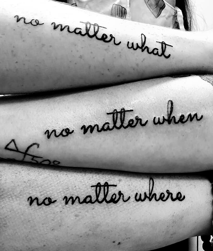 no matter what, no matter when, no matter where