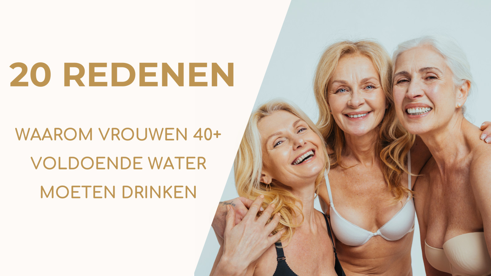 20 redenen waarom vrouwen 40+ voldoende water moeten drinken