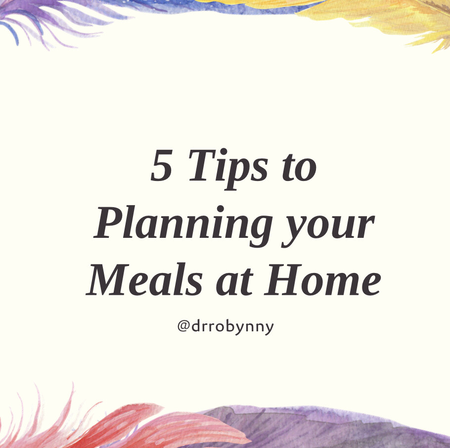 5 Tips for Planning your Meals