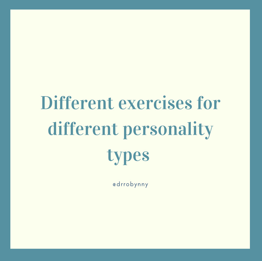 Different Exercise for Different Personality Types