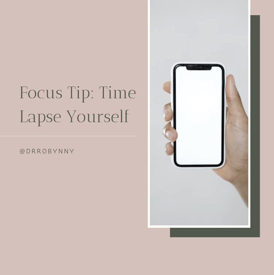 Focus Tip: Time Lapse Yourself