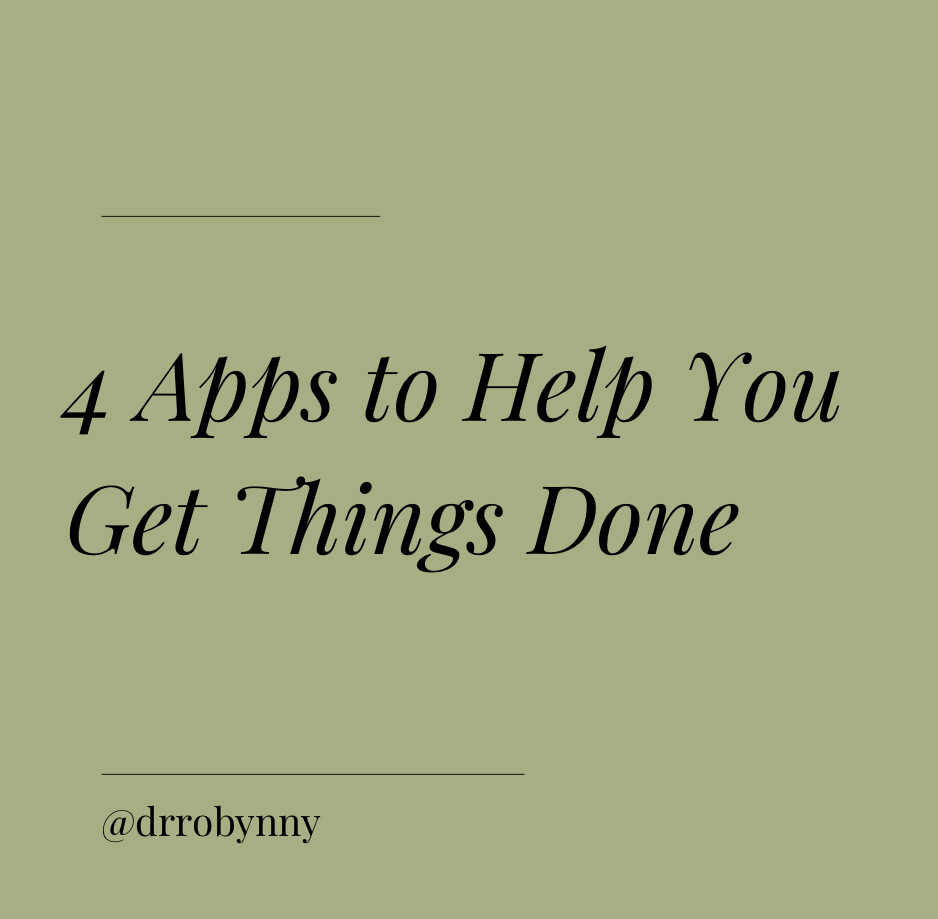 4 Apps to Help you Get Things Done