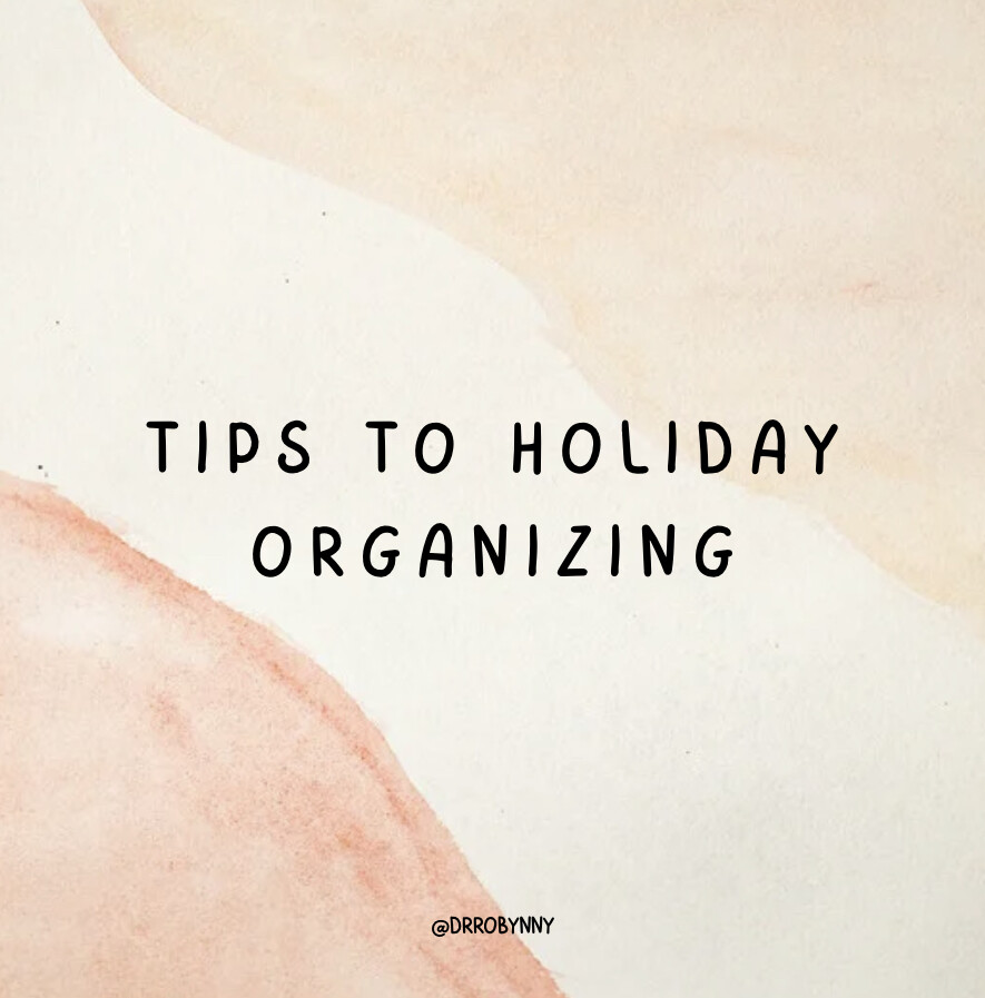 Tips to Holiday Organizing