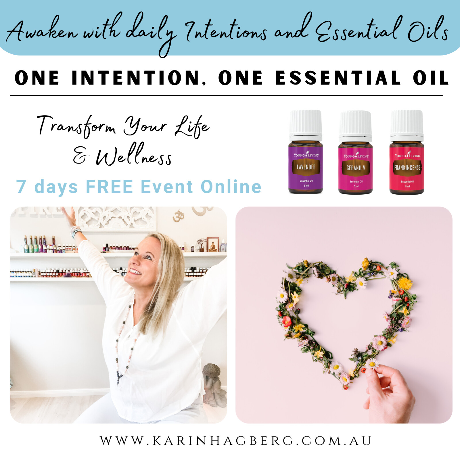 Awaken with Daily Intentions and Essential Oils 