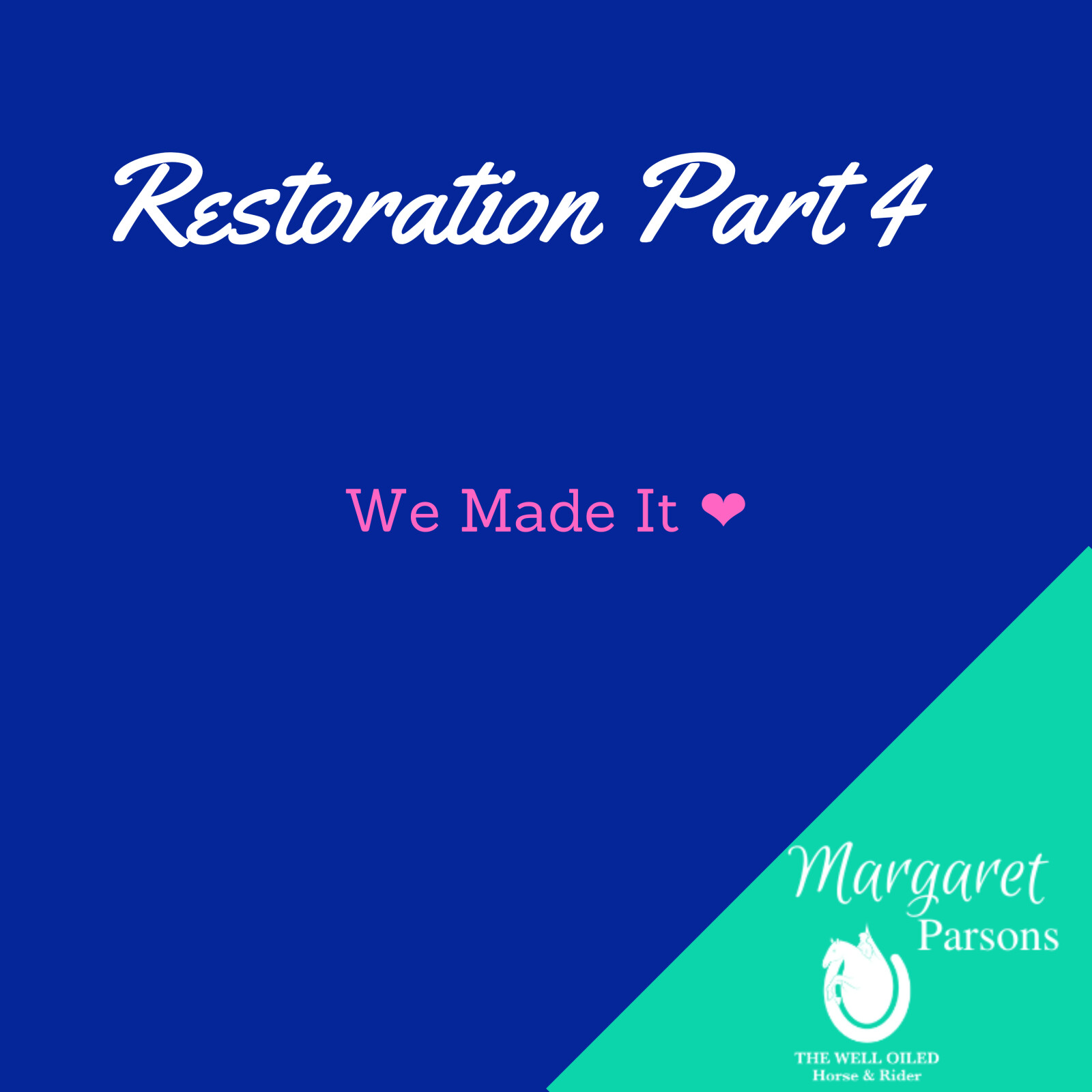 Restoration Part 4: Twice as Much as Before