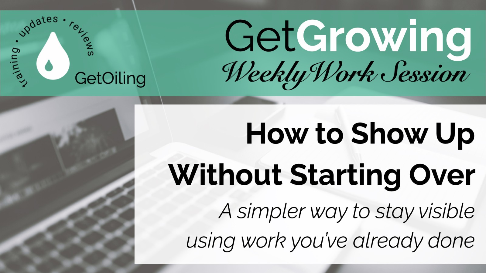 How to Show Up Without Starting Over | Repurposing Content with our Done-For-You Swipe File System