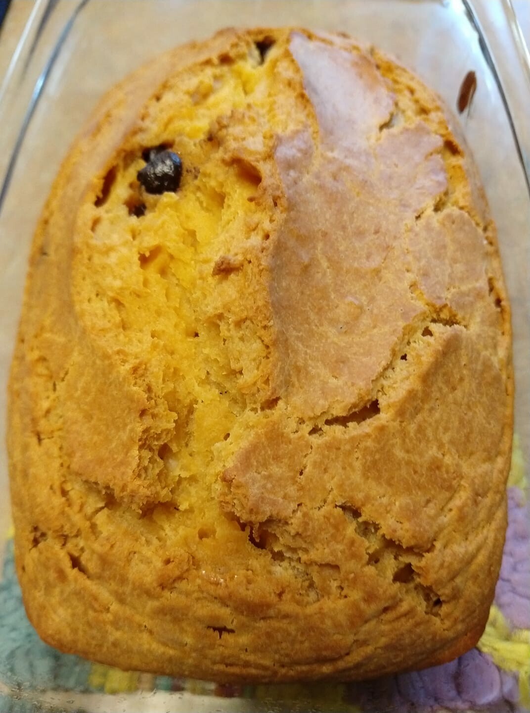 Healthy Chocolate Chip Pumpkin Bread