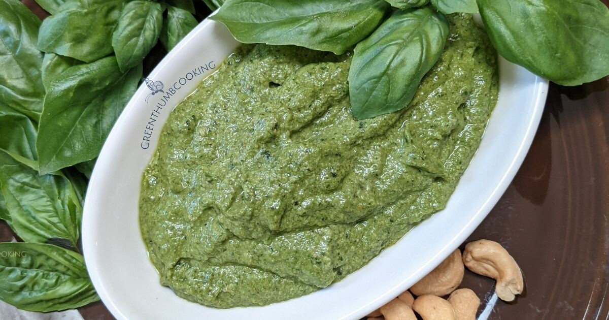 Easy Cashew Basil Pesto