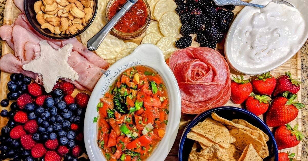 Patriotic Platter: A Red, White, and Blue Charcuterie Board for Your Next Celebration