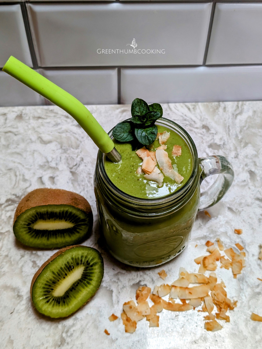 Tropical Green Goddess Protein Smoothie