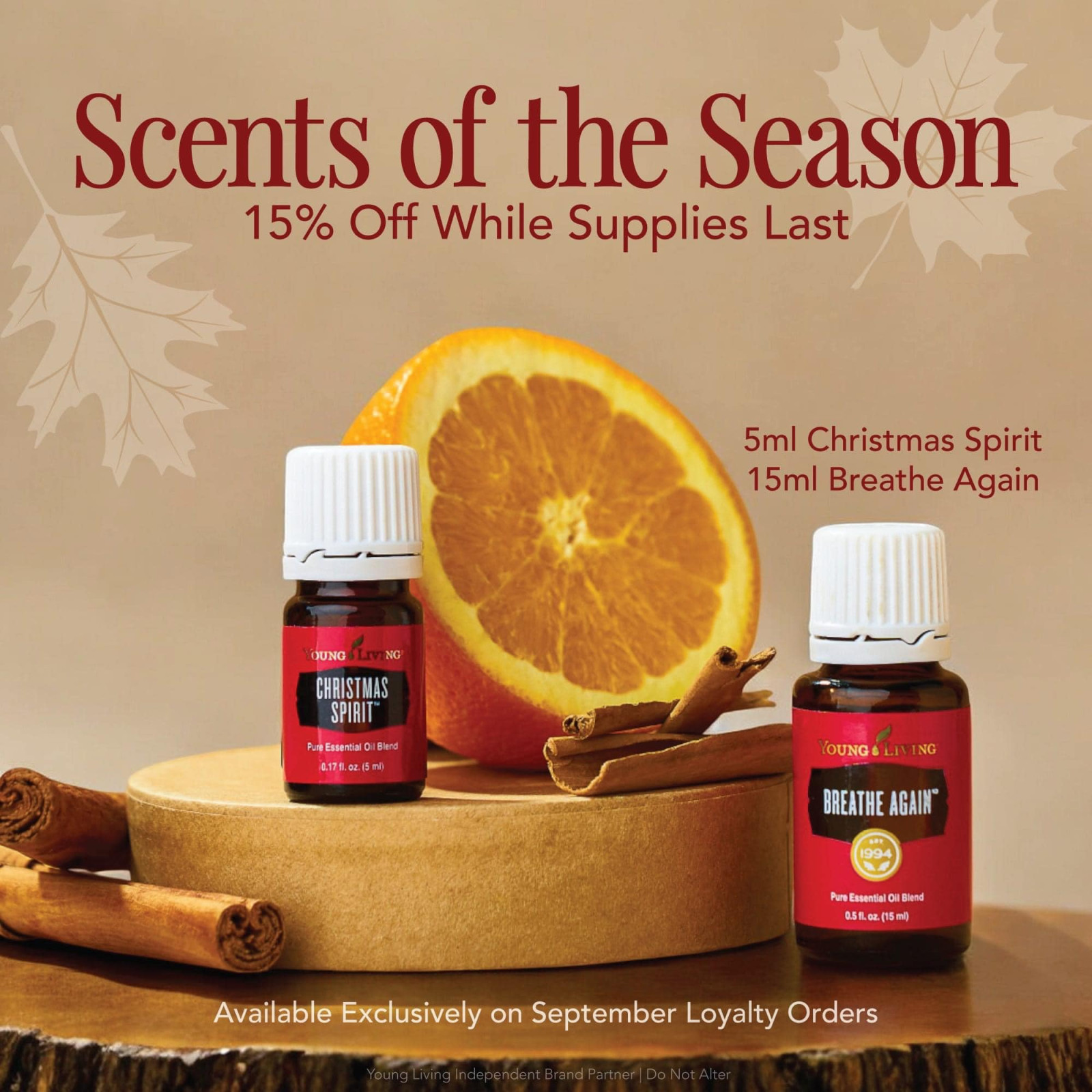 Scents of the Season for Loyality Orders