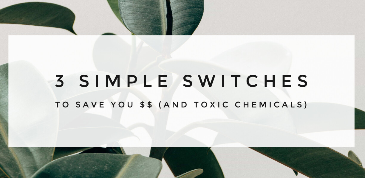 3 Simple Switches to Save You Money (& Toxic Chemicals)