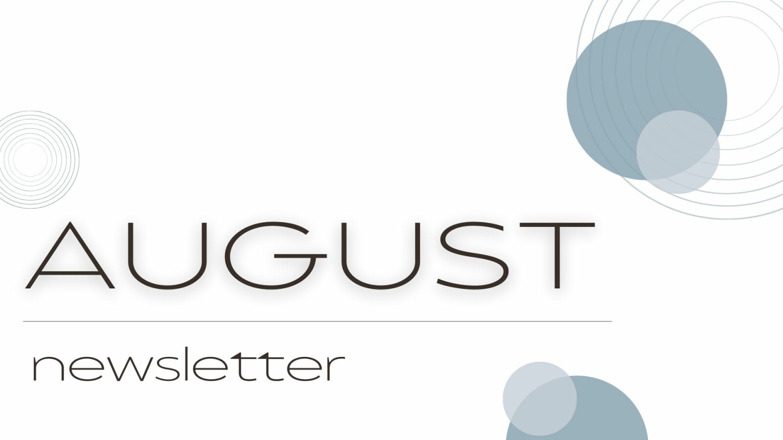August News! 📚