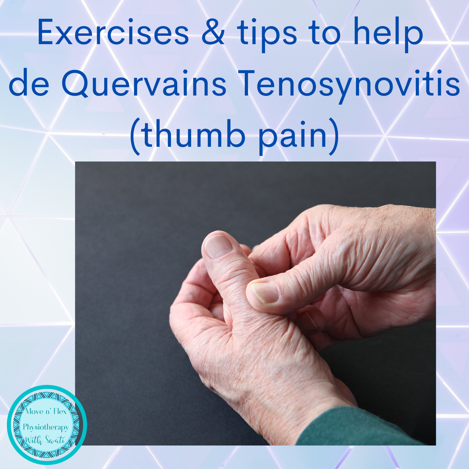 Exercises & tips to manage de Quervain's Tenosynovitis (thumb pain)
