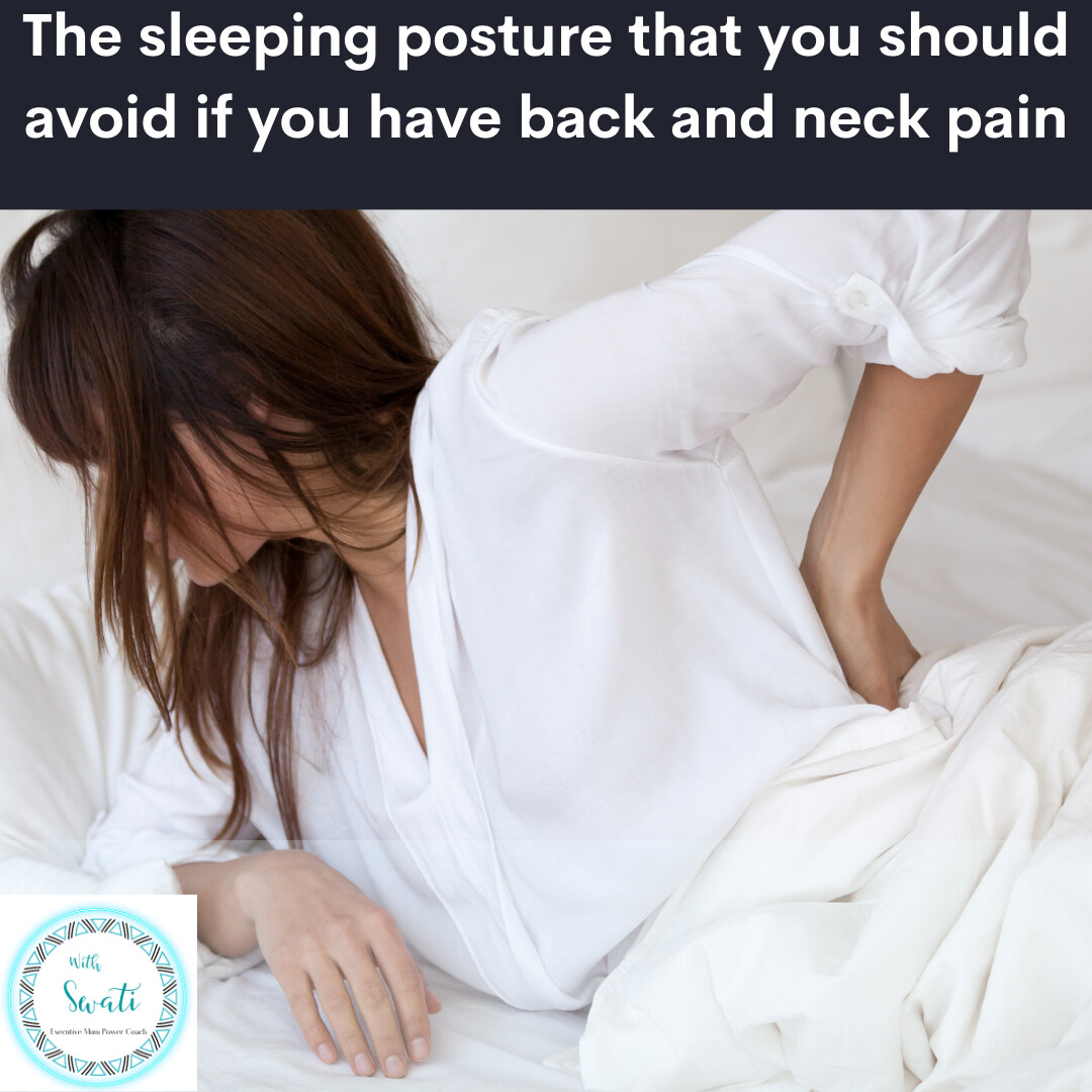 The sleeping posture that you should avoid if you have back and neck pain