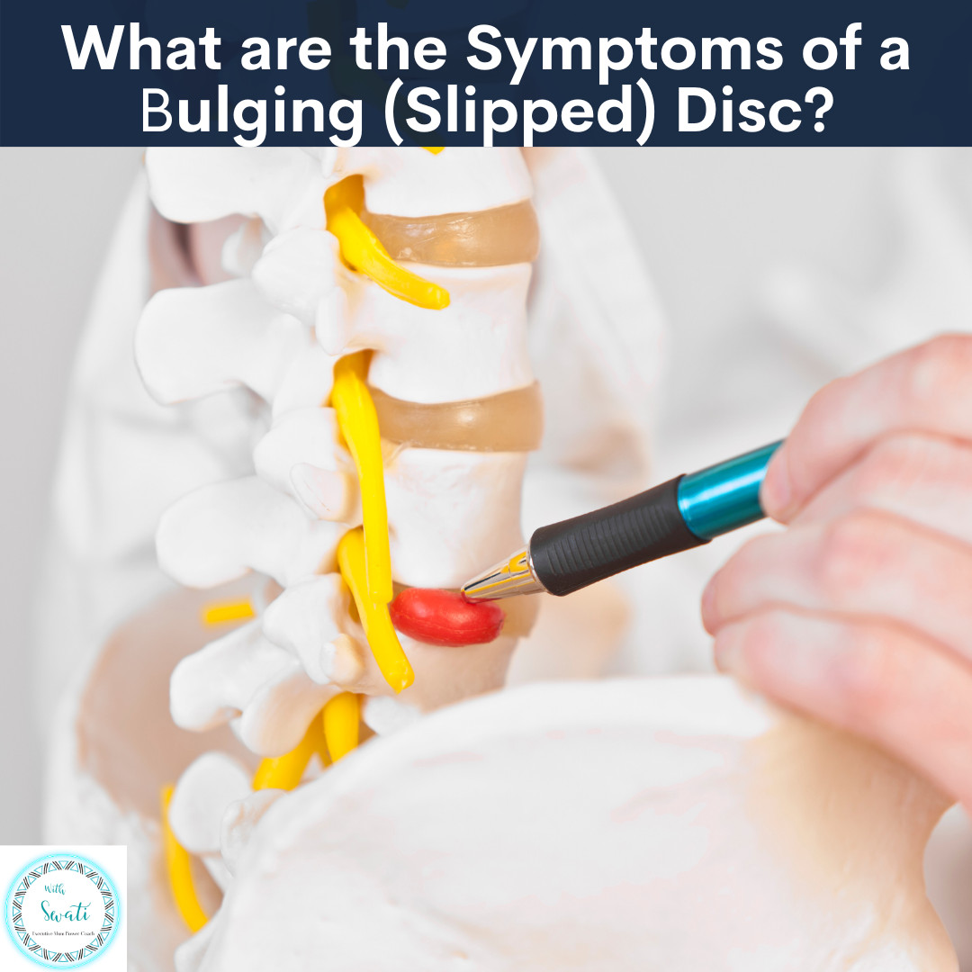 What are the symptoms of a slipped or bulging disc?