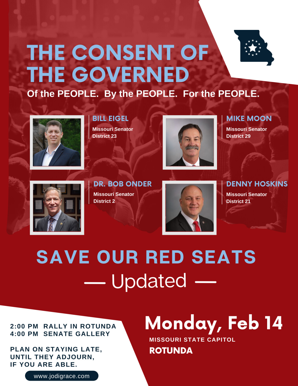 Save Our Red Seats Rally