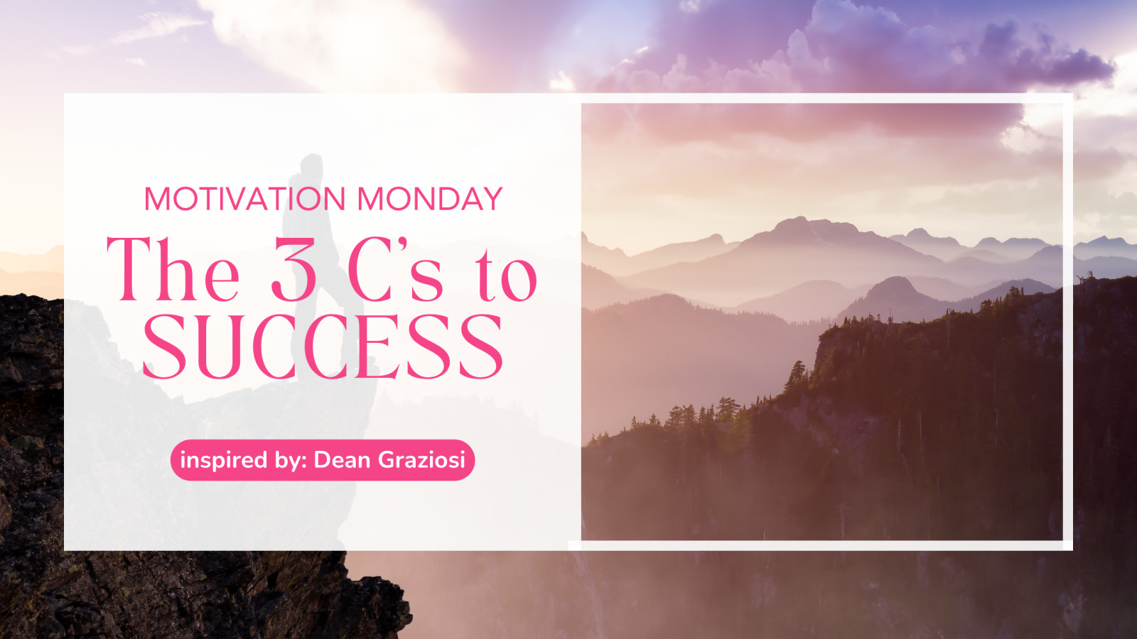 Monday Motivation: The 3 C's to Success