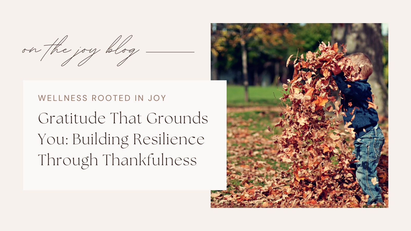 Gratitude that Grounds You