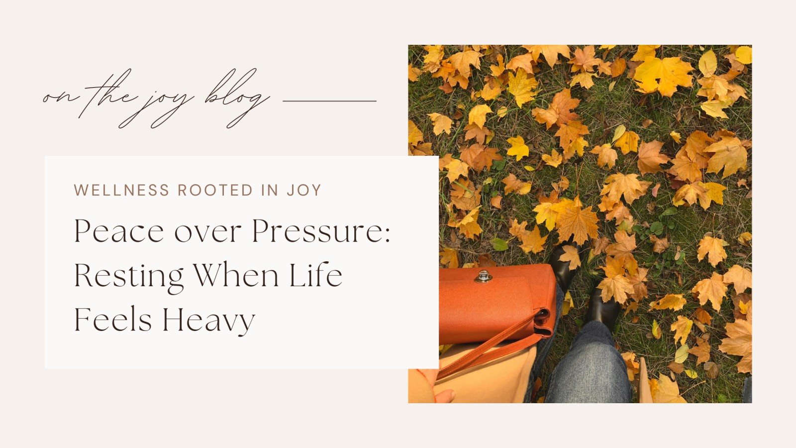 Peace Over Pressure: Finding Calm When Life Feels Heavy