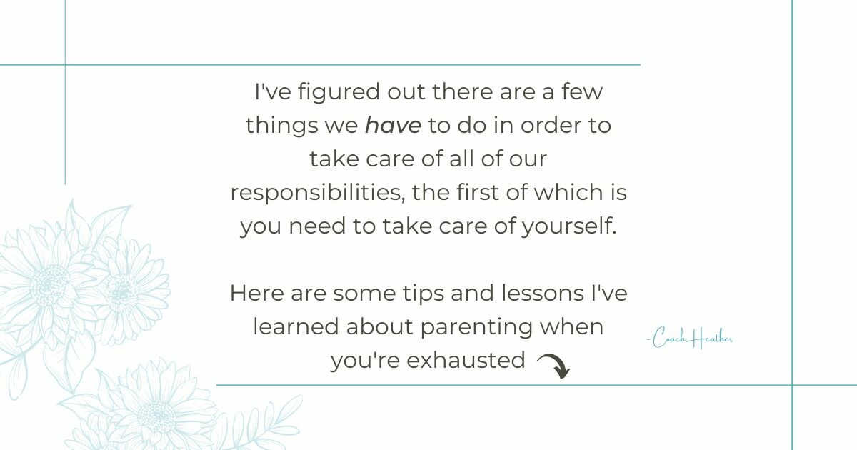 Tips for parenting when you're exhausted