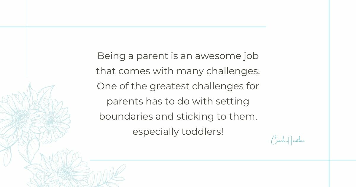 Setting Boundaries with Toddlers