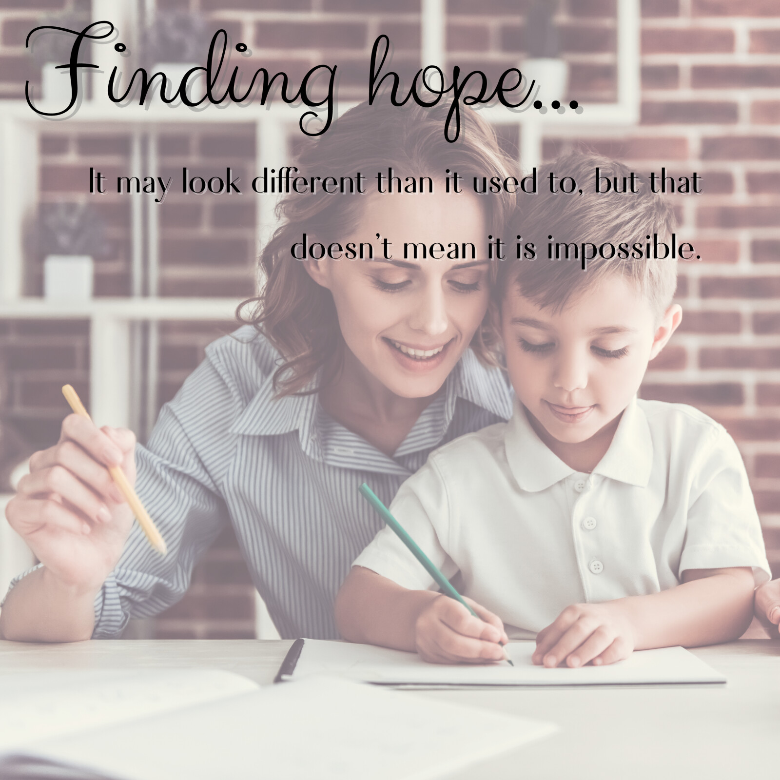 Finding hope...