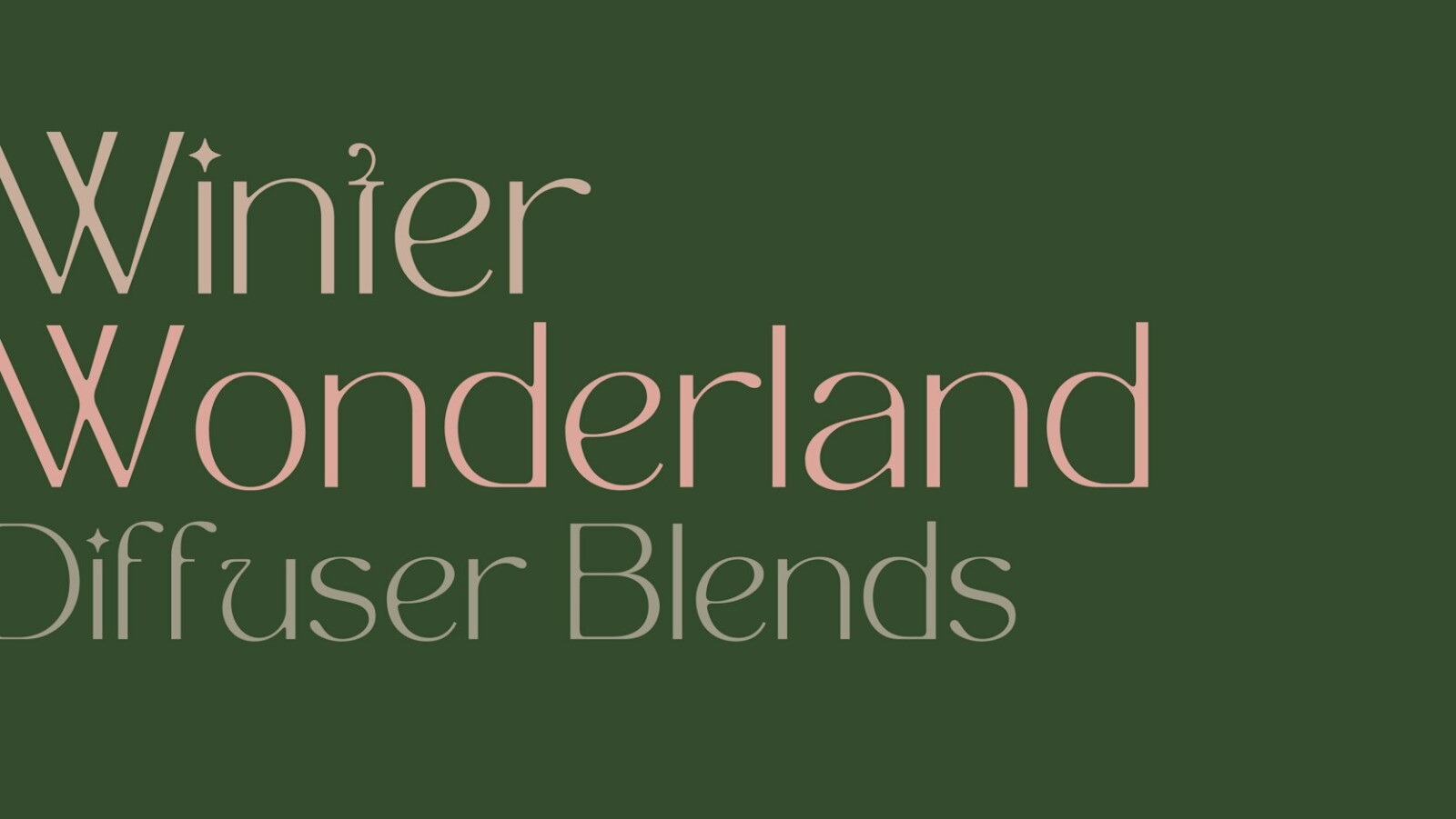 Winter Wonderland Diffuser Blends