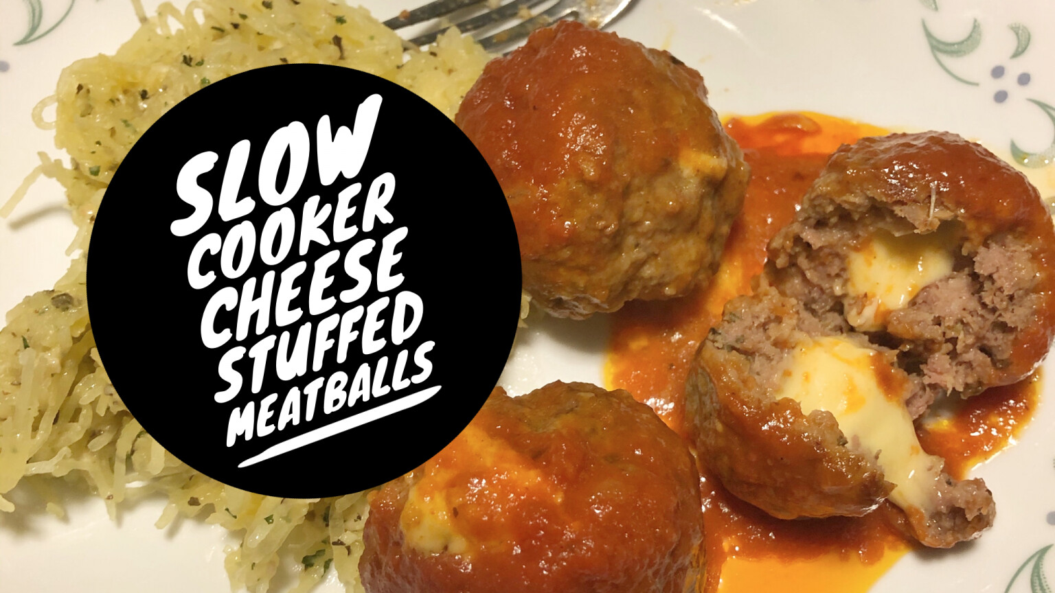 Slower Cooker Cheese Stuffed Meatballs