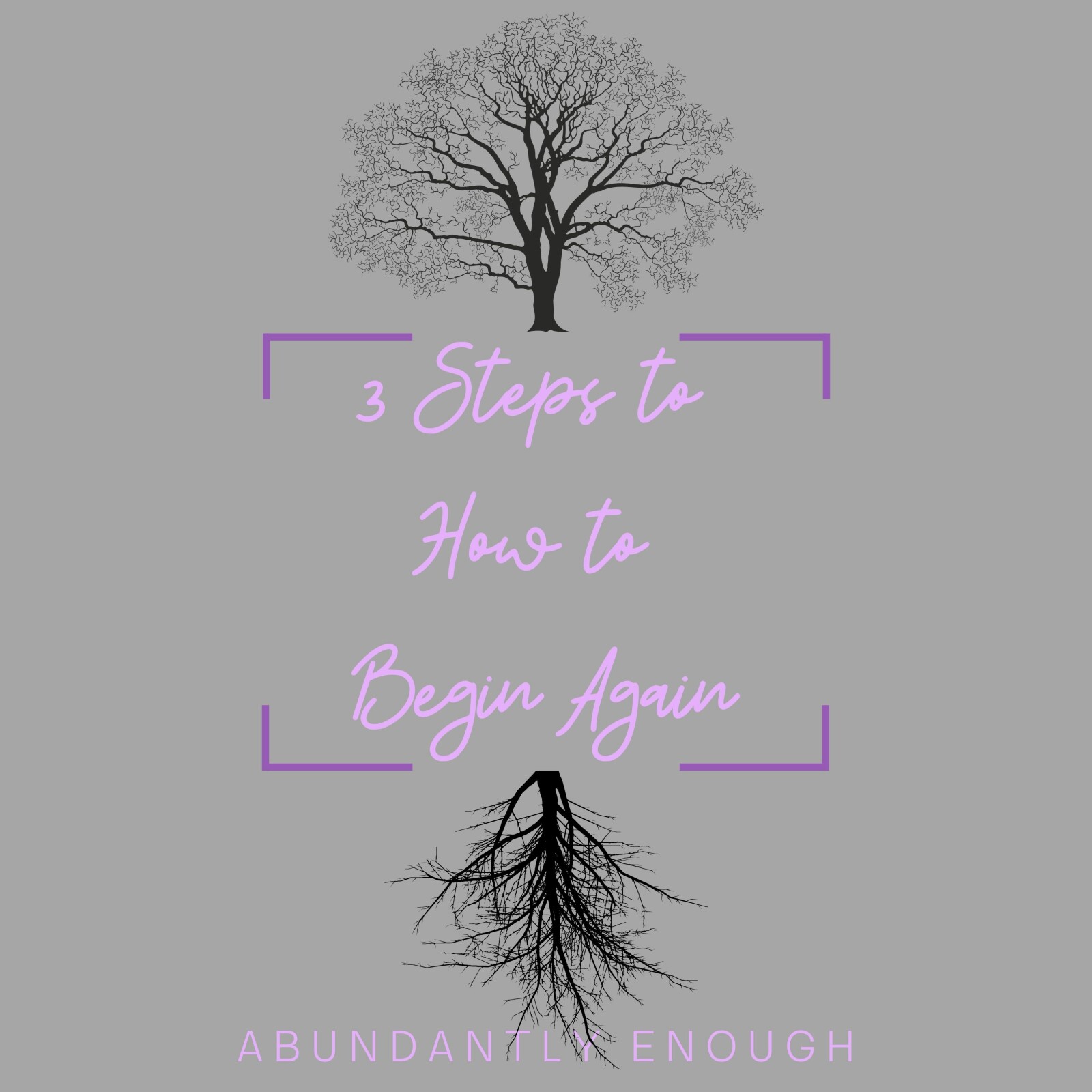  How to Begin Again.  Part 3 - Trust