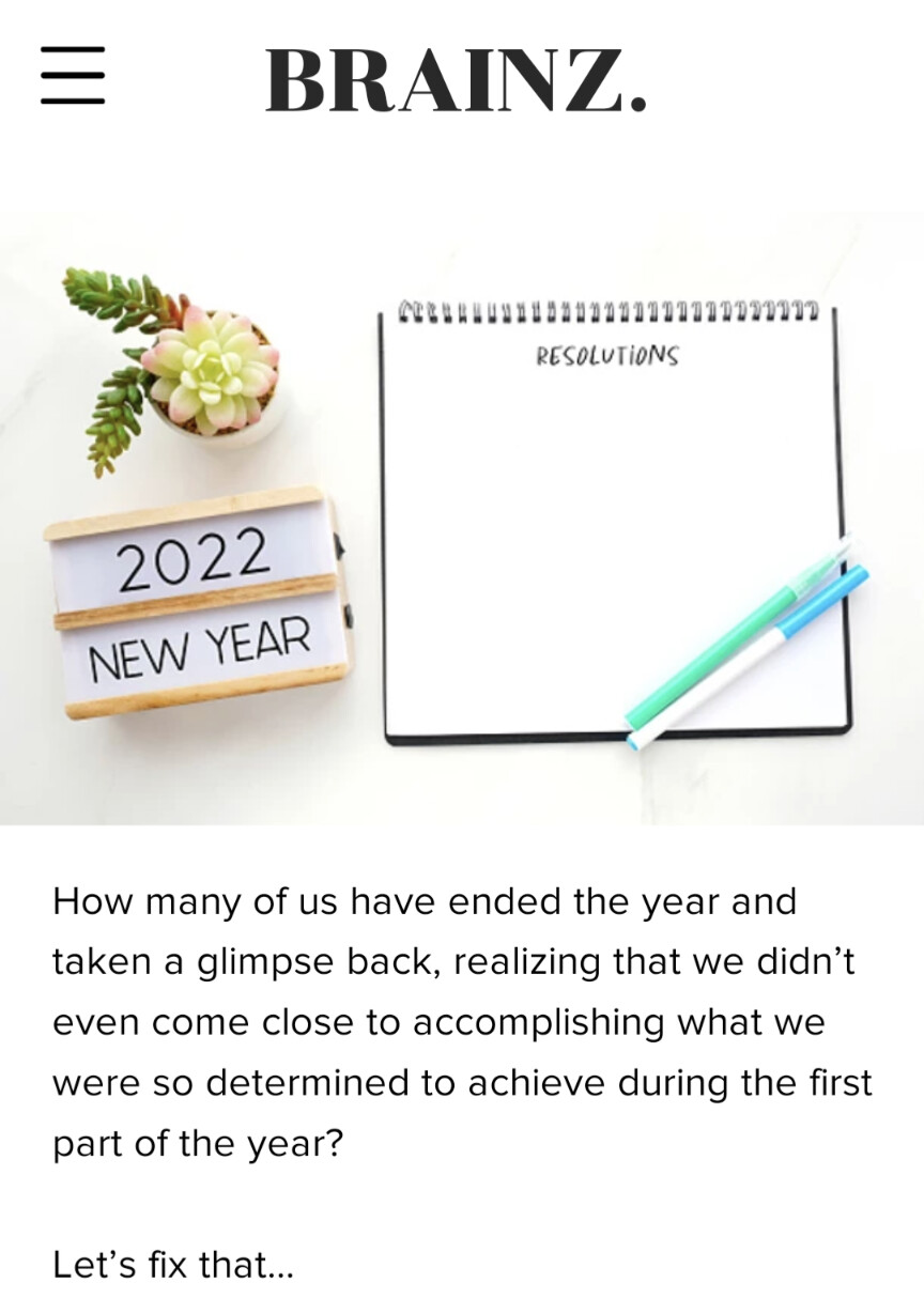 Five Reasons New Year’s Resolutions Fail, And What To Do About It!