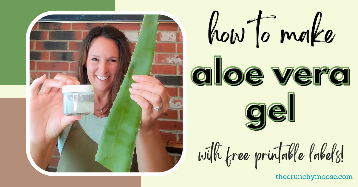 How to Make Aloe Vera Gel from Fresh Aloe with Free Printable Labels